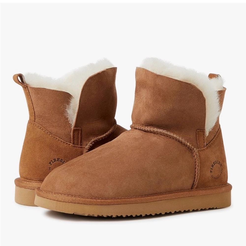 Dearfoams Women's Brown Bootie Slippers